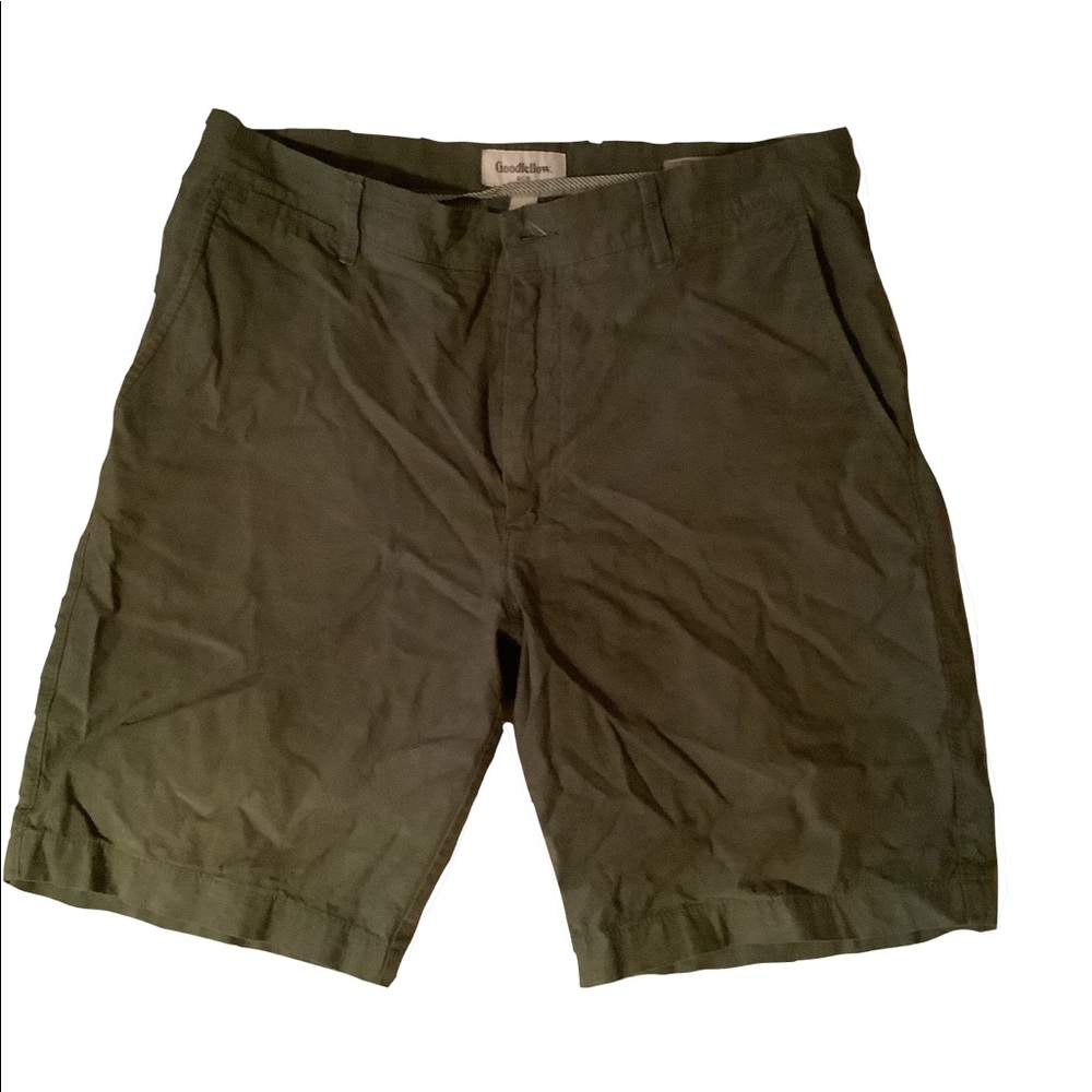 Army green shorts